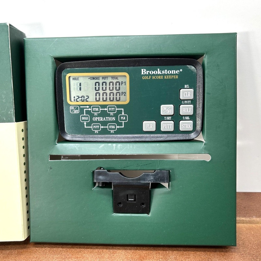 Brookstone, Two Player Golf Score Keeper Handheld Travel‎ Size